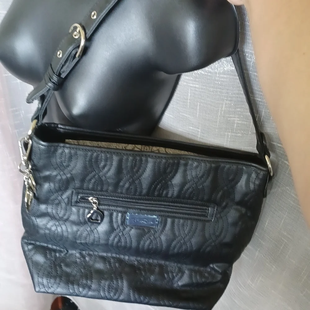 Bella Russo | Quilted Tote, NWOT,  black, 15 x 14 x 6, adjustable strap